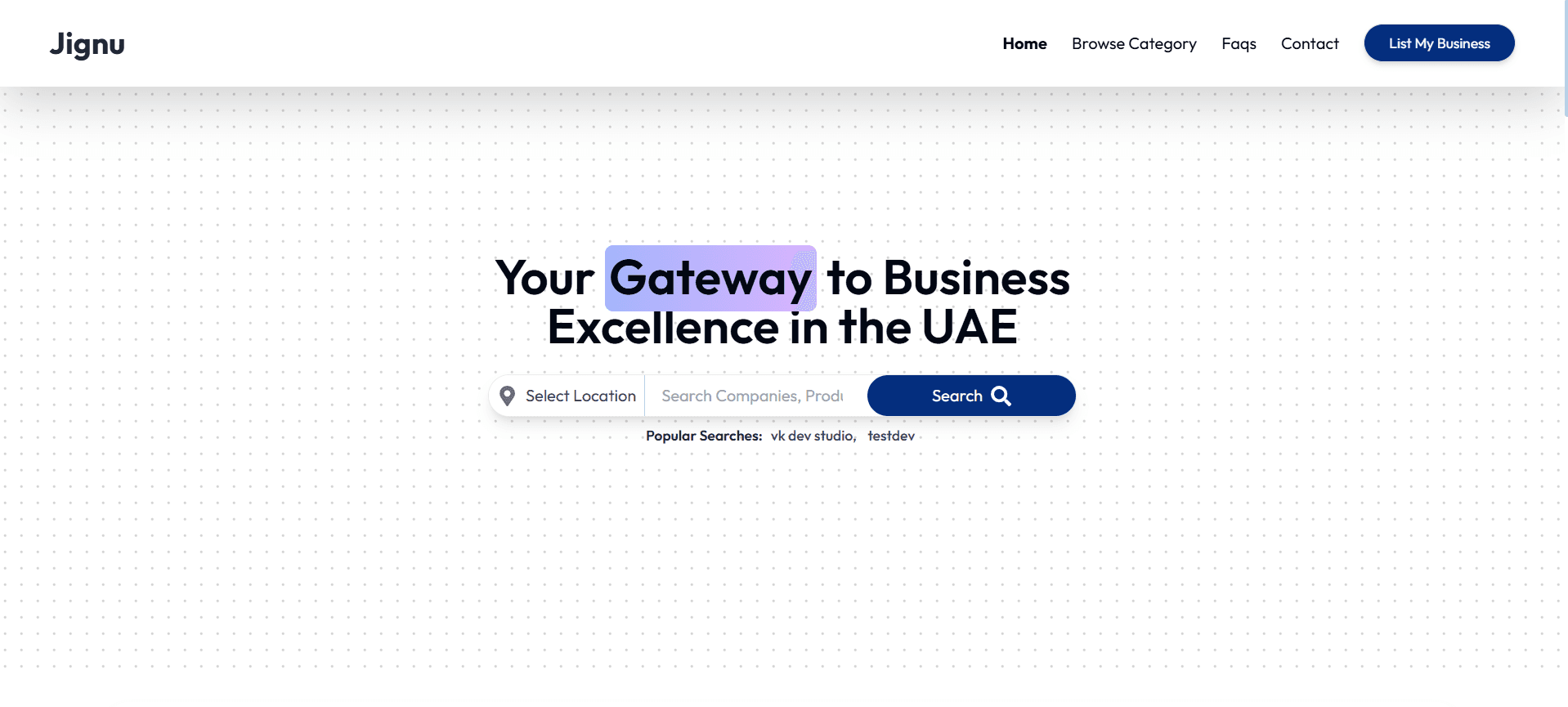 Business Directory Platform