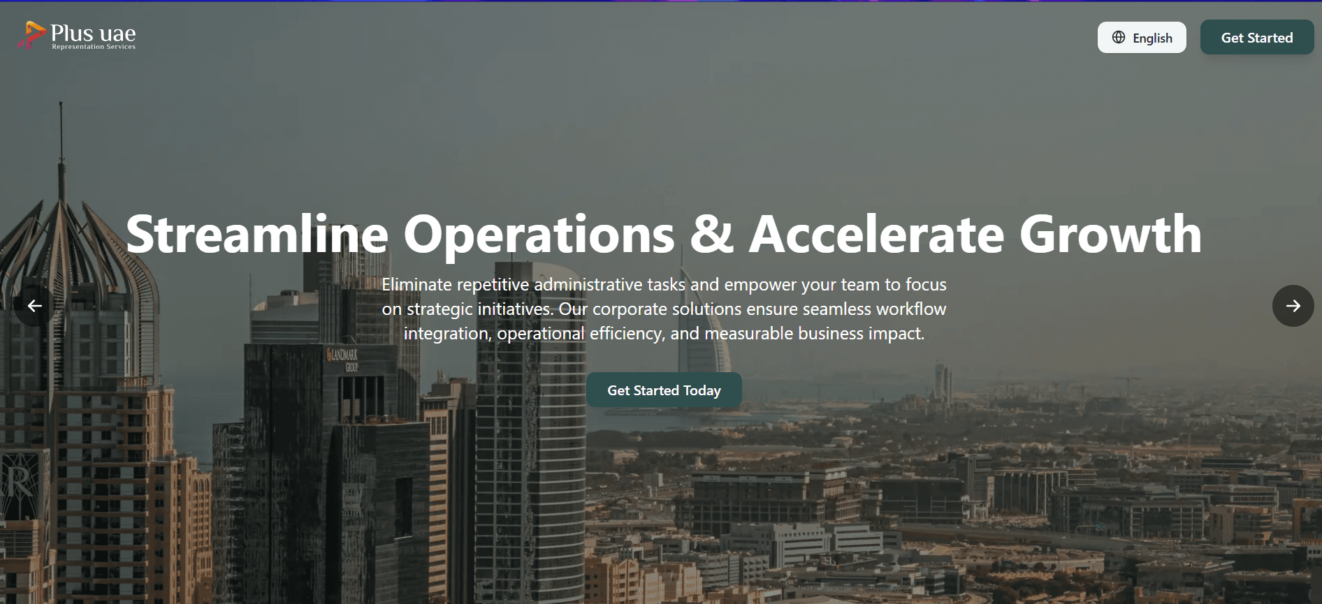 Plus UAE Landing Page