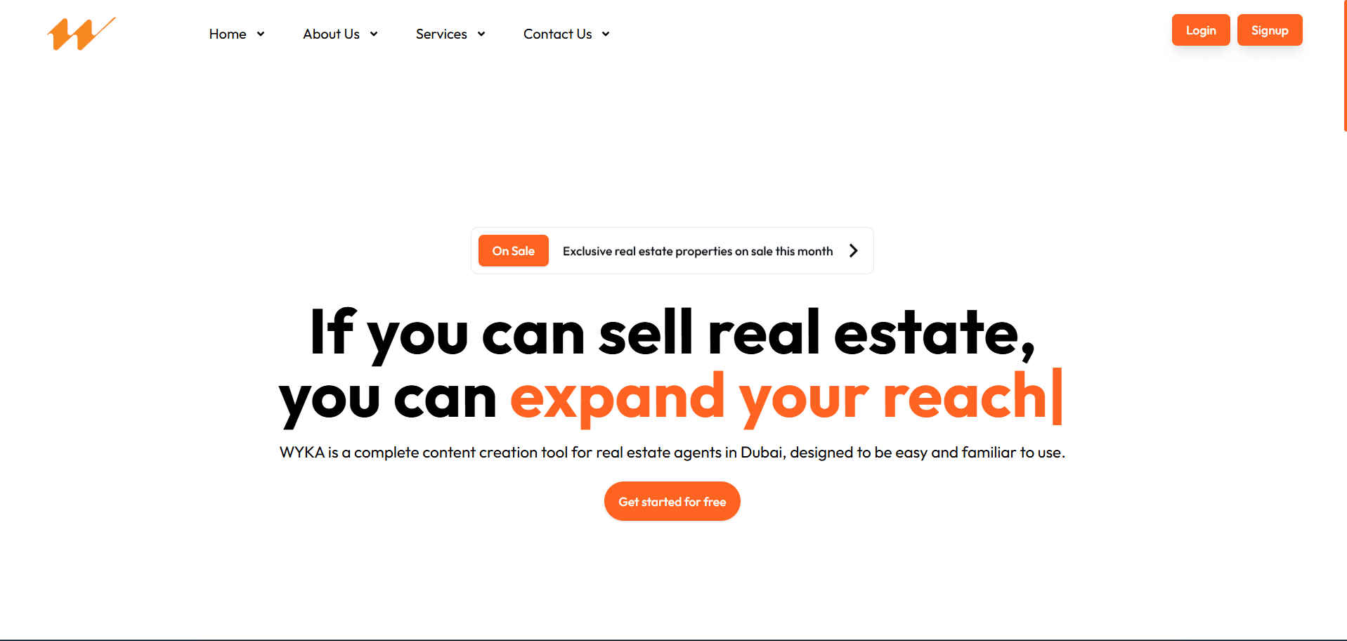 Wyka Real Estate Marketing Tool
